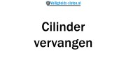 M&C Move cilinder met kerntrekbeveiliging - SKG***